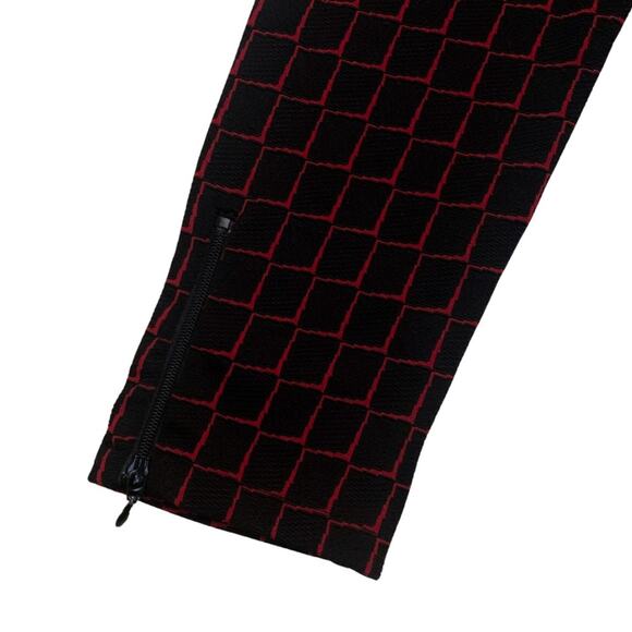 Casual Corner Patterned Black Red Long Sleeve Tailored Top Jacket Medium Vintage - Picture 4 of 11